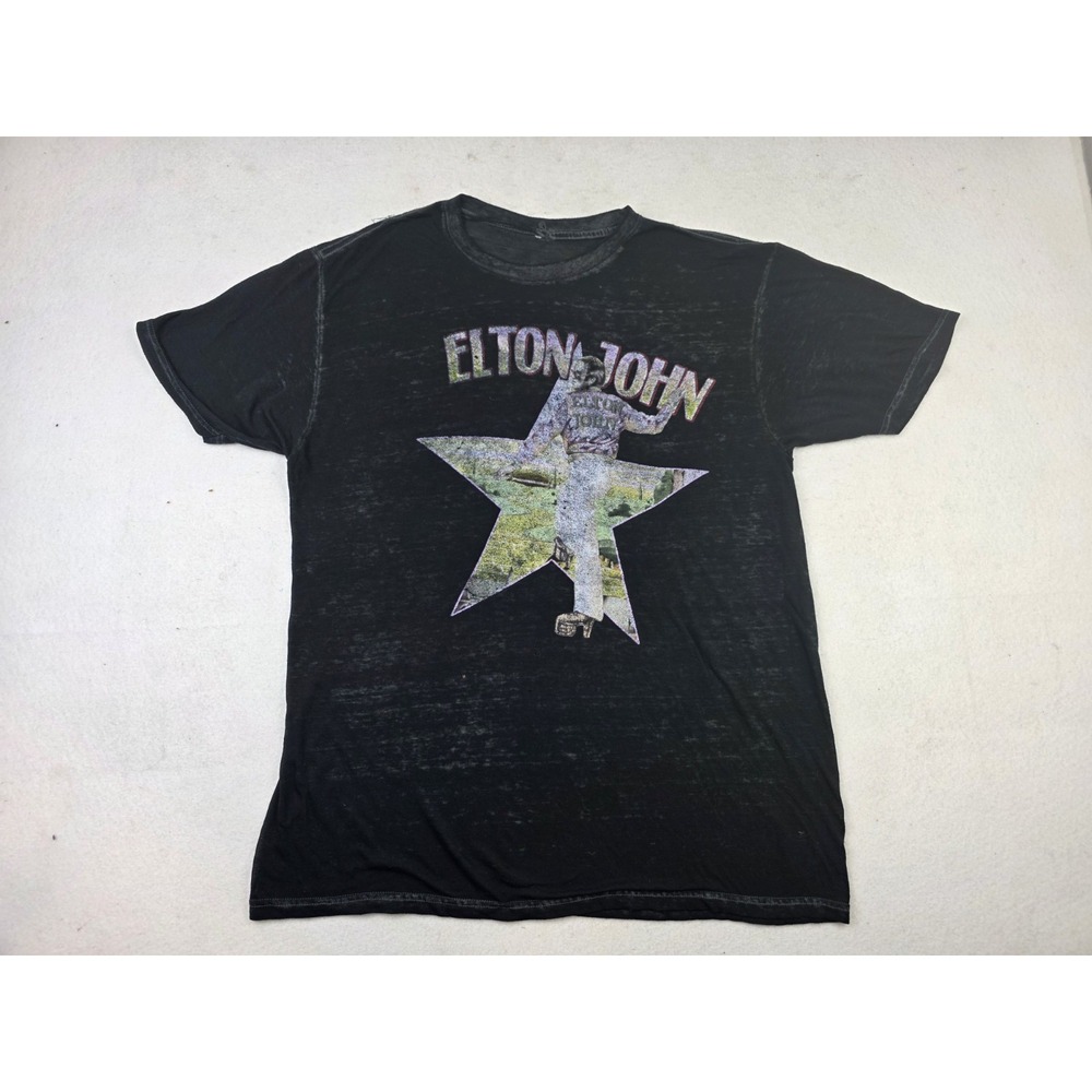 Elton John Goodbye Yellow Brick Road‎ 2022 Tour Double Sided Shirt Size L *READ*